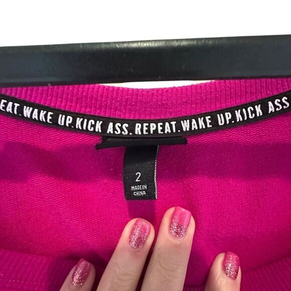 Torrid Scoop Neck Raglan Long Sleeve Pullover Knit Top Pink Size 2 - Picture 3 of 7